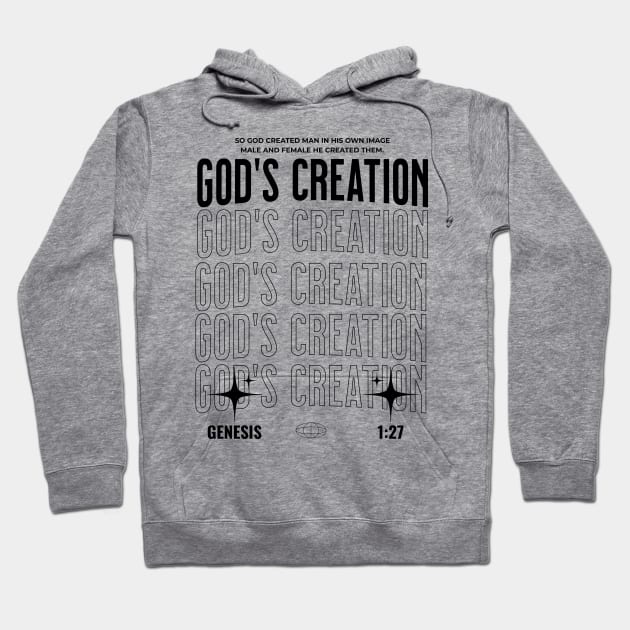 God Creation (Black) Hoodie by Prince Ramirez